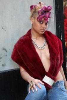 Burgundy Mink Stole 8877