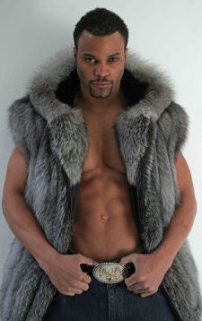Indigo Fox Vest Men's Hood 88986