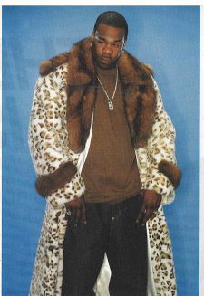 Busta Ryhmes Leopard Mens Mink Fur Coat Russian Sable Collar Cuffs