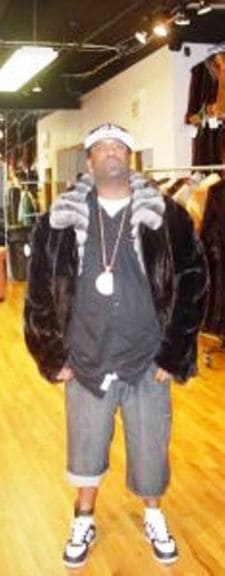 Tony Yayo Ranch Mink Fur Bomber Chinchilla Collar