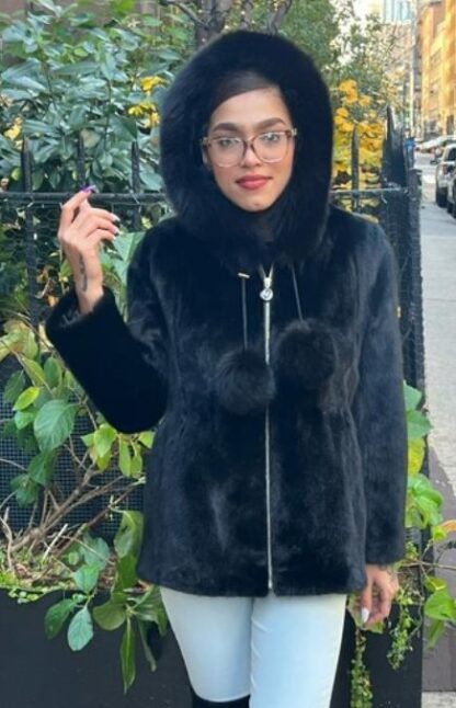 Ranch Mink Bomber Jacket 7474 - Image 5