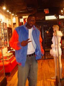Tim Thomas Knick Colored Blue Orange Mens MInk Fur Jacket